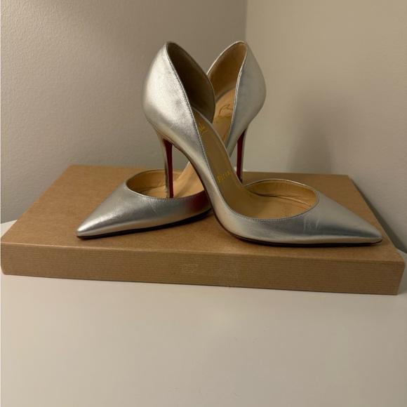 Christian Louboutin Shoes - Christian louboutin silver heels